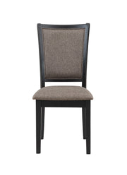Potomac 60" Rectangle Dining Table & 4 Chairs-Brown/Black