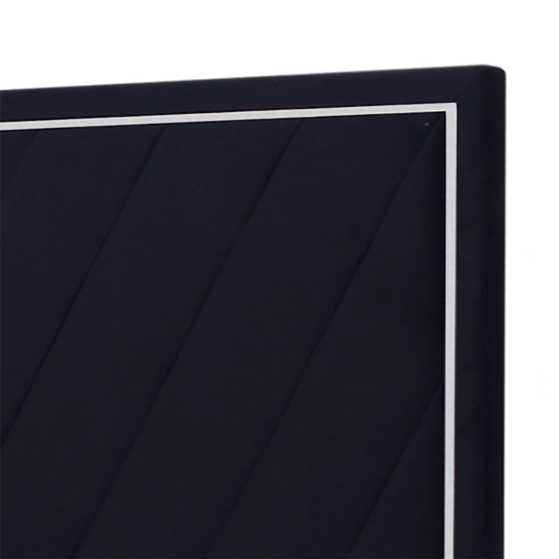 Ava 6/0 Wk Headboard, Footboard & Slat Kit-Ebony