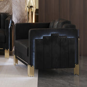 Empire Lighted Chair-Black