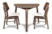 Oscar Corner Table-Walnut