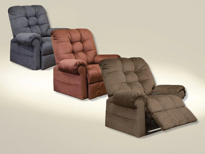 Catnapper Furniture Omni Power Lift Chaise Recliner in Truffle - Sims Furniture