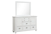Jamestown Landscape Mirror- White