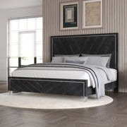 Ava 6/0 Wk Headboard, Footboard & Slat Kit-Ebony