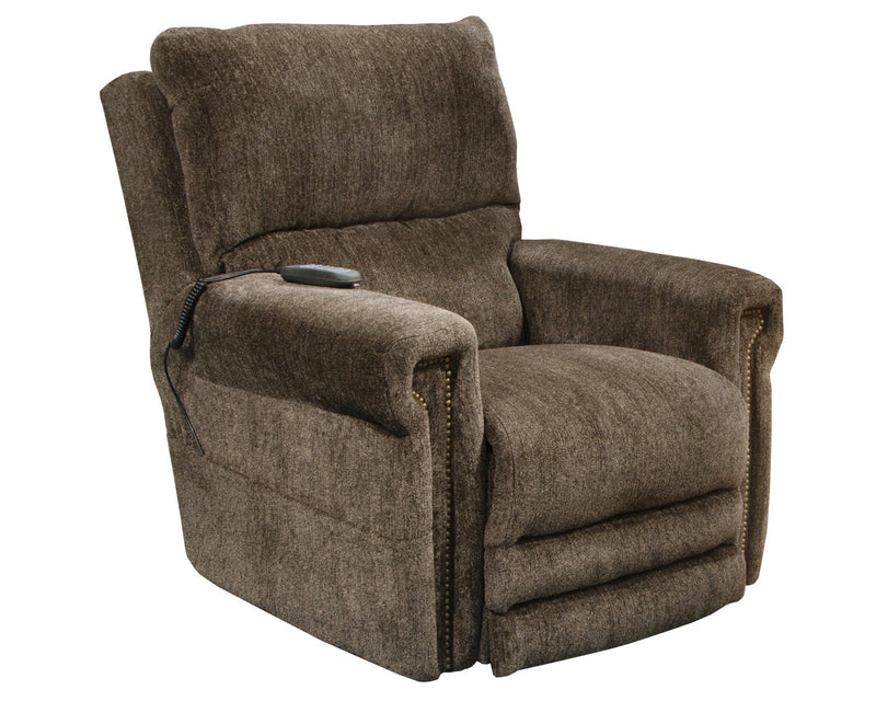 Catnapper Warner Power Headrest w/Lumbar Power Lay Flat Recliner in Tiger`s 764862