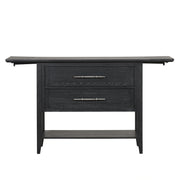 Sable Crest Drop Leaf Server-Black