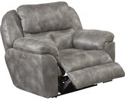 Catnapper Ferrington Power Headrest Power Lay Flat Recliner in Steel - Sims Furniture