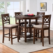 Cori Counter 5 Pc Set-Brown Cherry