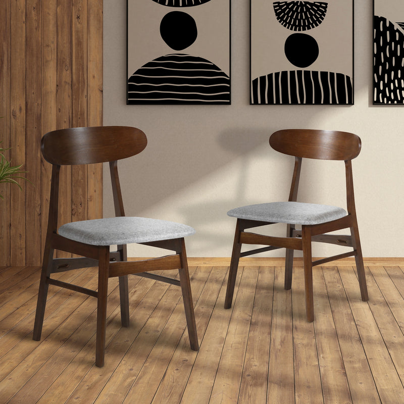 Morocco Dining Chair W/Light Gray Seat Cushion (2 Per Carton