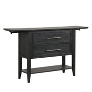Sable Crest Drop Leaf Server-Black