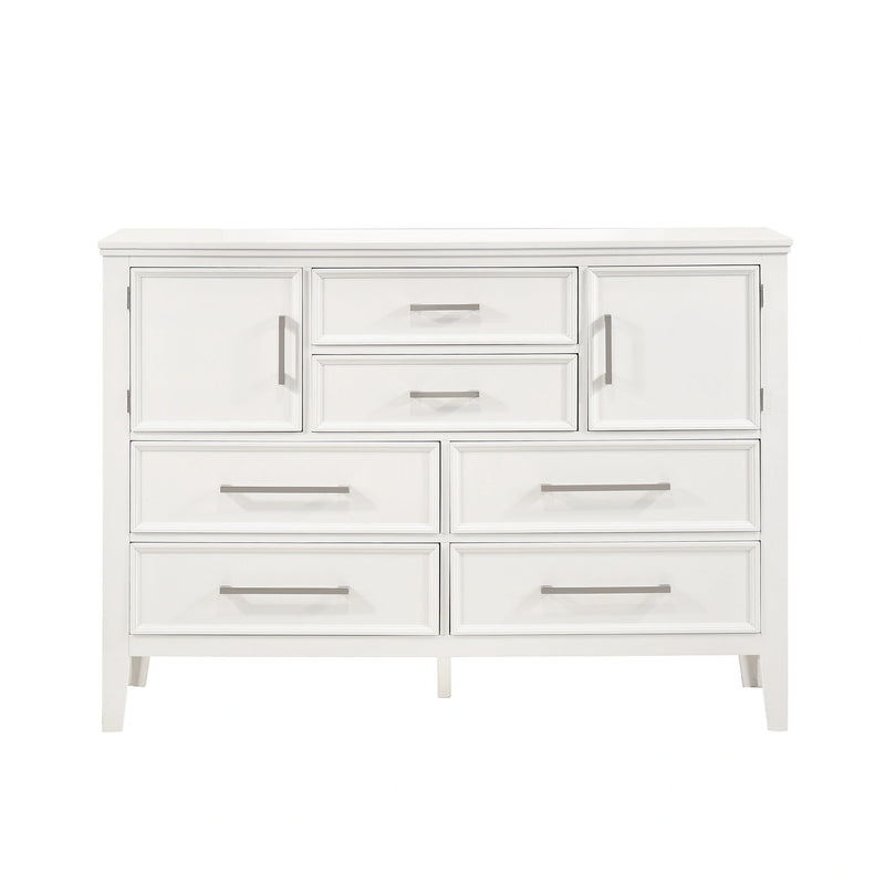Andover 60" Dresser W/Doors-White