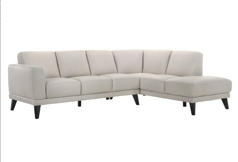 New Classic Altamura Sectional w/ LAF 3 Seat Sofa in Mist Gray - Sims Furniture