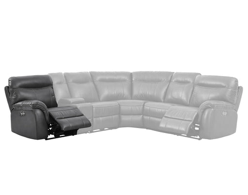New Classic Atlas LAF Full Power Recliner w/Power in Gray - Sims Furniture