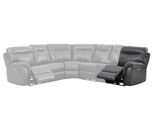 New Classic Atlas RAF Full Power Recliner w/Power in Gray - Sims Furniture