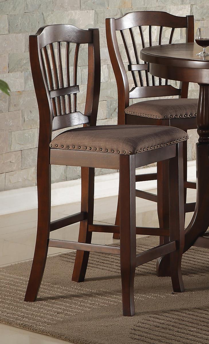 New Classic Bixby Counter Chair in Espresso (Set of 2) - Sims Furniture