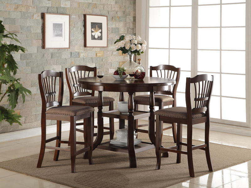 New Classic Bixby Counter Chair in Espresso (Set of 2) - Sims Furniture