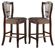 New Classic Bixby Counter Chair in Espresso (Set of 2) - Sims Furniture
