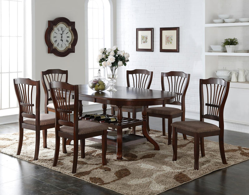 New Classic Bixby Dining Table in Espresso - Sims Furniture
