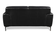 New Classic Carrara Loveseat in Black - Sims Furniture