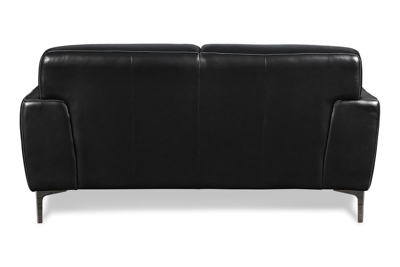 New Classic Carrara Loveseat in Black - Sims Furniture