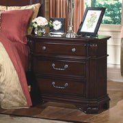 New Classic Emilie 3 Drawer Night Stand in English Tudor - Sims Furniture
