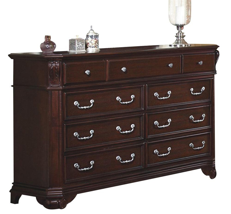 New Classic Emilie 9 Drawer Dresser in English Tudor - Sims Furniture