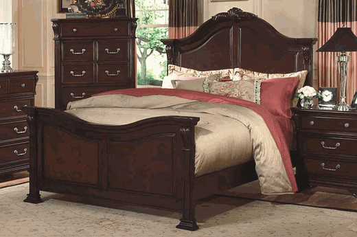 New Classic Emilie Queen Bed in English Tudor - Sims Furniture