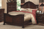 New Classic Emilie Eastern King Bed in English Tudor - Sims Furniture