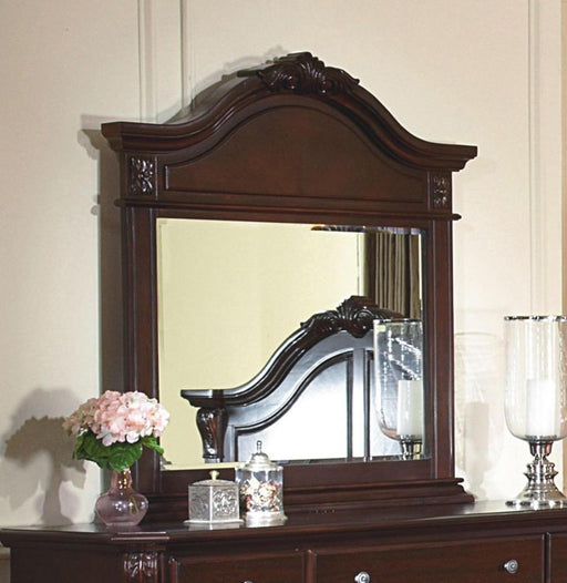 New Classic Emilie Landscape Mirror in English Tudor - Sims Furniture