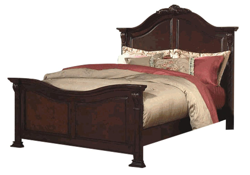 New Classic Emilie Eastern King Bed in English Tudor - Sims Furniture