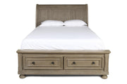 New Classic Furniture Allegra Queen Storage Bed in Pewter - Sims Furniture