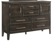 New Classic Furniture Andover 6 Drawer Dresser in Nutmeg - Sims Furniture