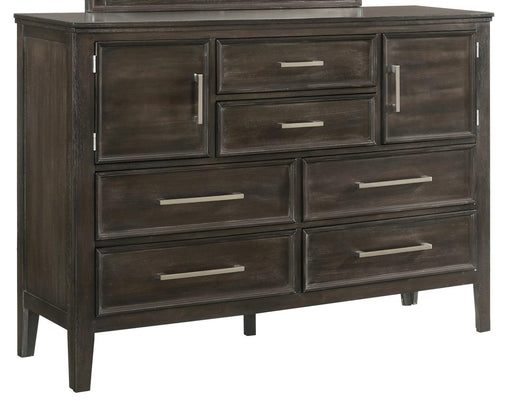 New Classic Furniture Andover 6 Drawer Dresser in Nutmeg - Sims Furniture
