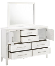 New Classic Furniture Andover 6 Drawer Dresser in White - Sims Furniture