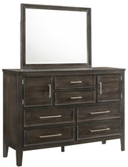 New Classic Furniture Andover 6 Drawer Dresser in Nutmeg - Sims Furniture