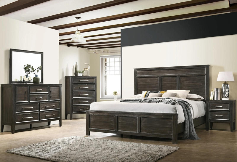New Classic Furniture Andover 6 Drawer Dresser in Nutmeg - Sims Furniture