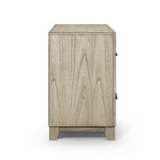 New Classic Furniture Ashland 2 Drawer Nightstand in Rustic White - Sims Furniture
