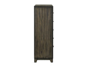 New Classic Furniture Ashland 5 Drawer Chest in Rustic Brown - Sims Furniture