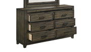 New Classic Furniture Ashland 6 Drawer Dresser in Rustic Brown - Sims Furniture