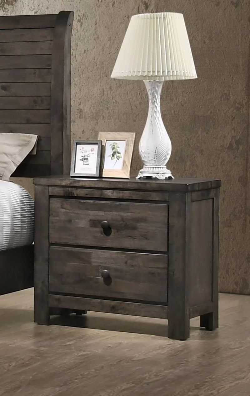 New Classic Furniture Blue Ridge Nightstand in Rustic Gray - Sims Furniture