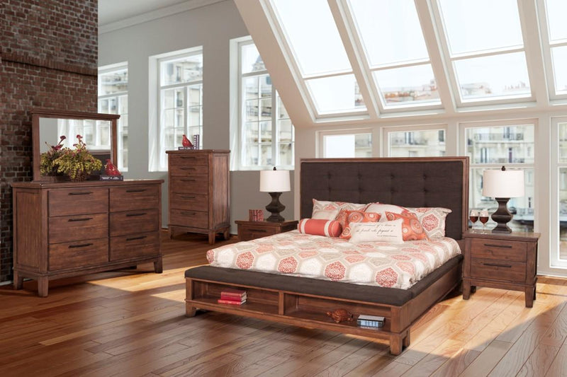New Classic Furniture Cagney Dresser in Chestnut - Sims Furniture