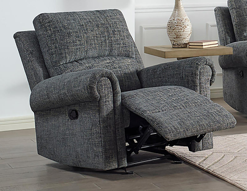 New Classic Furniture Connor Glider Recliner in Gray - Sims Furniture