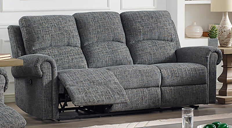 New Classic Furniture Connor Sofa with Dual Recliner in Gray - Sims Furniture