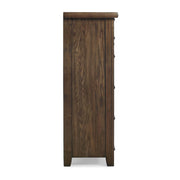 New Classic Furniture Fairfax 5 Drawer Lift Top Chest in Medium Oak - Sims Furniture