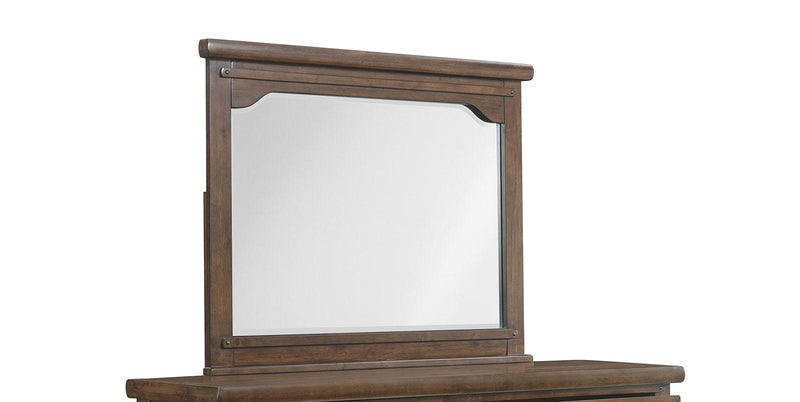 New Classic Furniture Fairfax Mirror in Medium Oak - Sims Furniture