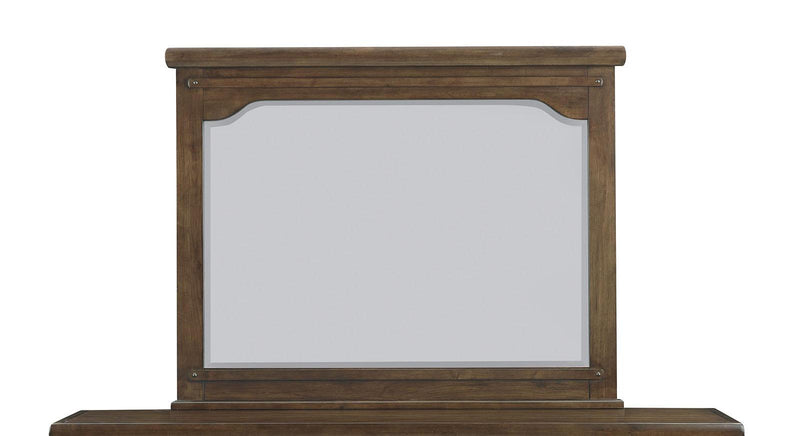 New Classic Furniture Fairfax Mirror in Medium Oak - Sims Furniture