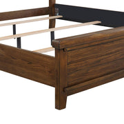 New Classic Furniture Fairfax King Panel Bed in Medium Oak - Sims Furniture
