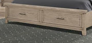 New Classic Furniture Fairfax King Storage Bed in Driftwood - Sims Furniture