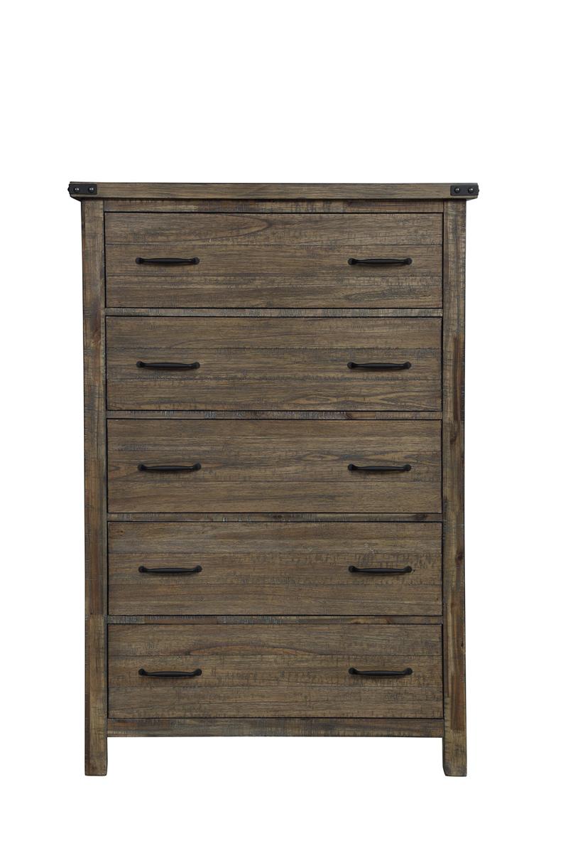New Classic Furniture Galleon Chest in Weathered Walnut - Sims Furniture