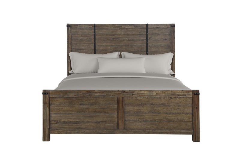 New Classic Furniture Galleon California King Bed in Weathered Walnut - Sims Furniture