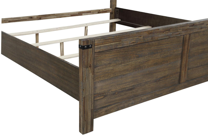 New Classic Furniture Galleon California King Bed in Weathered Walnut - Sims Furniture